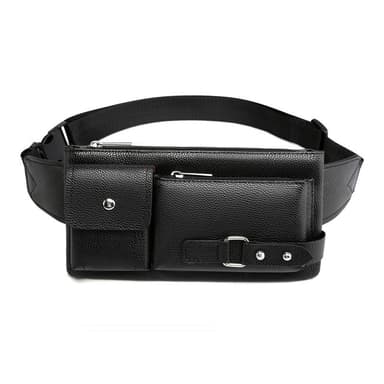 Business messenger bag skulderveske midjeveske Sort