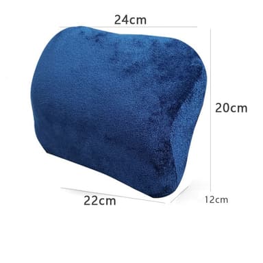 Memory Foam Car Nakkepute Nakkestøtte for kjøring Blå