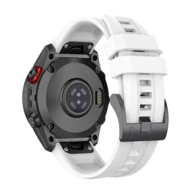 Silikonklokkerem for Garmin Fenix 7S 20mm Hvit