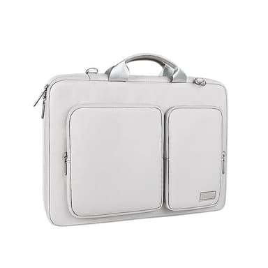 Laptop-koffert med skulderreim Sølvgrå L