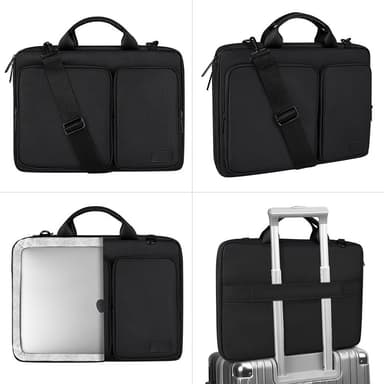 Laptop-koffert med skulderreim Sort S