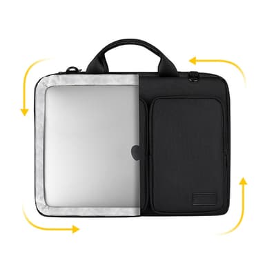 Laptop-koffert med skulderreim Sort S