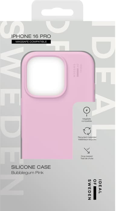 iDeal of Sweden Silicone iPhone 16 Pro deksel (bubblegum pink)