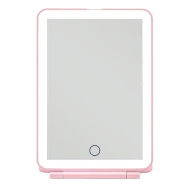 ""UNIQ Sammenleggbart Oppladbart LED-speil – Vanity Reisespeil - Rosa