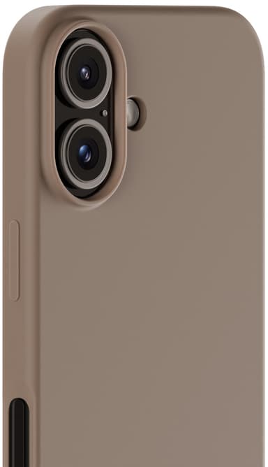 Holdit Silicone iPhone 16 deksel (mochabrun)