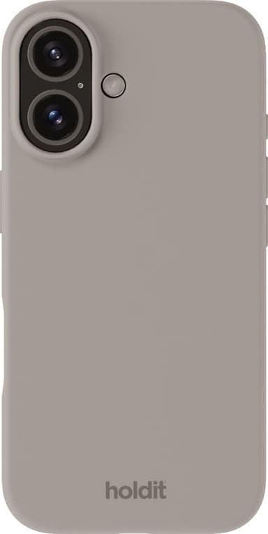 Holdit Silicone iPhone 16 deksel (taupe)