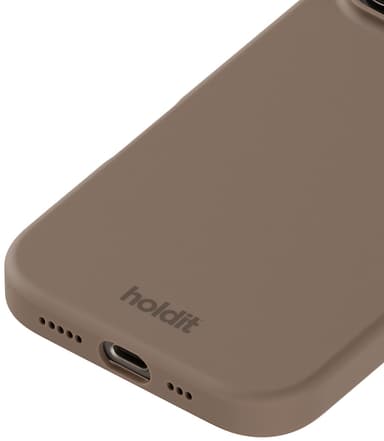Holdit Silicone iPhone 16 Pro Max deksel (mochabrun)