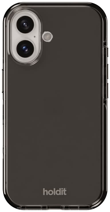 Holdit Seethru iPhone 16 deksel (sort)