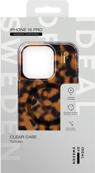 iDeal of Sweden MagSafe Clear deksel for iPhone 16 Pro (tortoise)