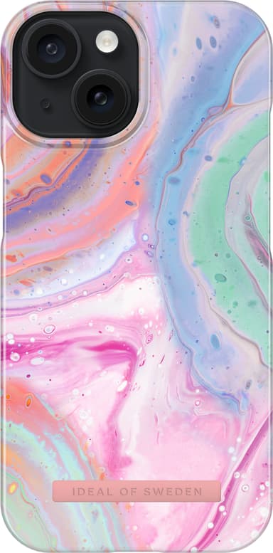 Ideal of Sweden Fashion deksel for iPhone 15 (pastel marble)