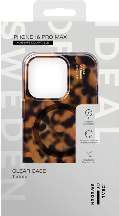 iDeal of Sweden MagSafe Clear deksel for iPhone 16 Pro Max (tortoise)