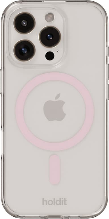 Holdit iPhone 16 Pro Max MagSafe deksel (rosa)