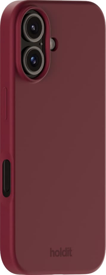 Holdit Silicone iPhone 16 deksel (red velvet)