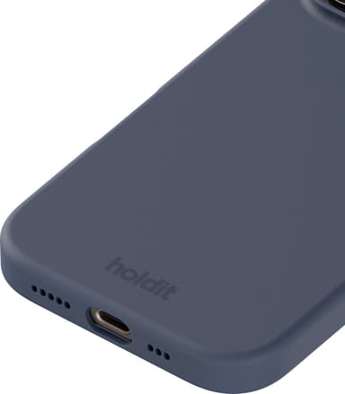 Holdit Silicone iPhone 16 Pro deksel (pacific blue)