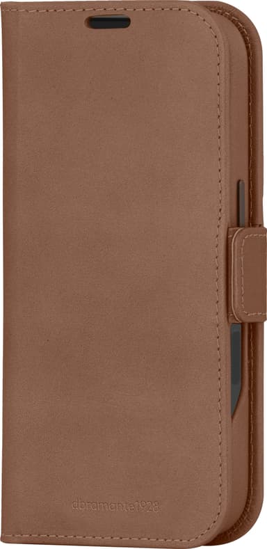 Dbramante1928 Lynge MagSafe iPhone 16 lommebokdeksel (brun)