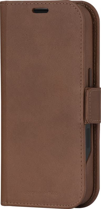 Dbramante1928 Lynge MagSafe iPhone 16 Pro lommebokdeksel (brun)