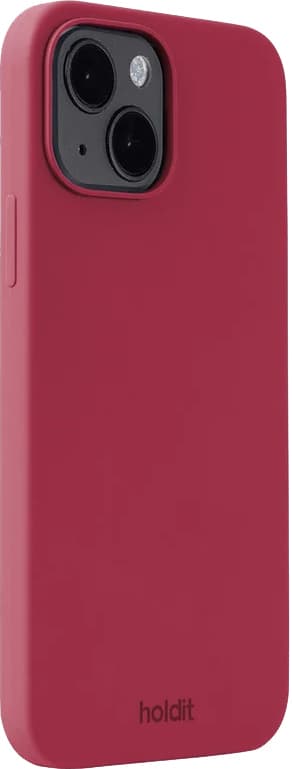 Holdit Silicone iPhone 14/13 deksel (red velvet)