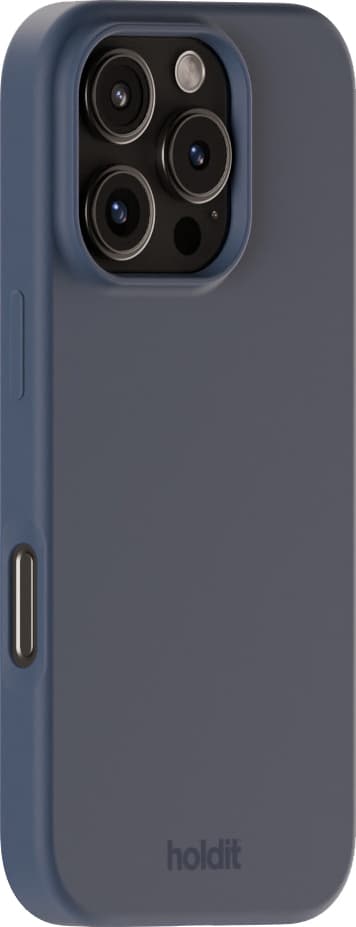 Holdit Silicone iPhone 16 Pro deksel (pacific blue)