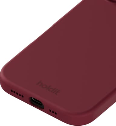 Holdit Silicone iPhone 16 deksel (red velvet)