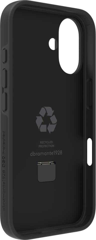 Dbramante1928 Iceland Ultra MS Kickstand iPhone 16 deksel (sort)