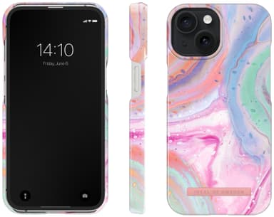 Ideal of Sweden Fashion deksel for iPhone 15 (pastel marble)