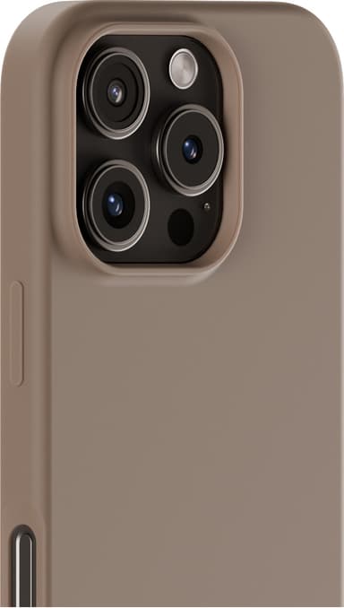 Holdit Silicone iPhone 16 Pro deksel (mochabrun)