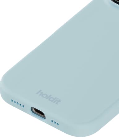 Holdit Silicone iPhone 16 Pro deksel (mineralblå)