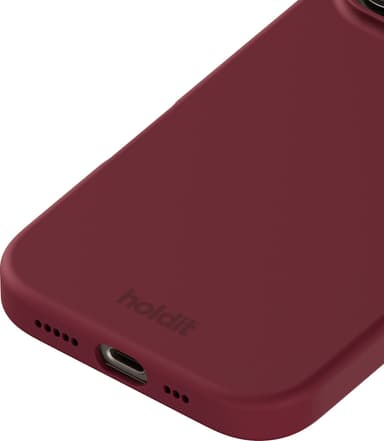 Holdit Silicone iPhone 16 Pro deksel (red velvet)