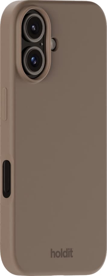 Holdit Silicone iPhone 16 deksel (mochabrun)