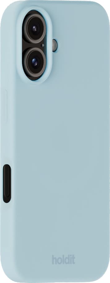 Holdit Silicone iPhone 16 deksel (mineralblå)