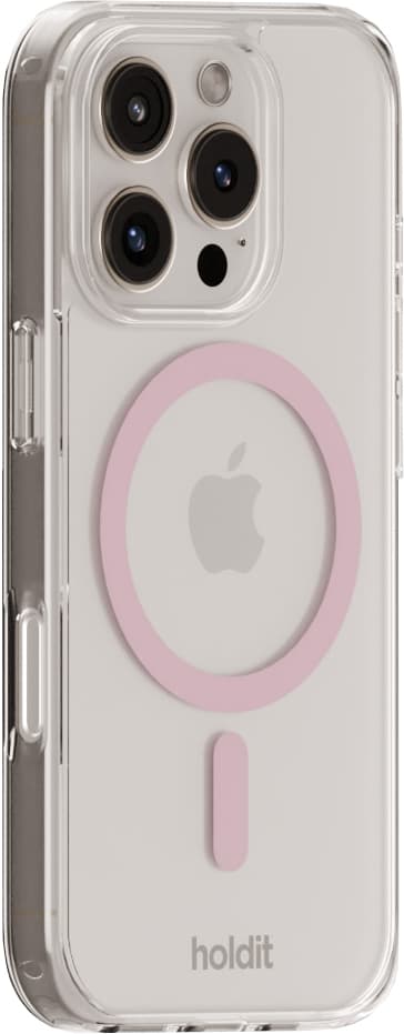 Holdit iPhone 16 Pro MagSafe deksel (rosa)