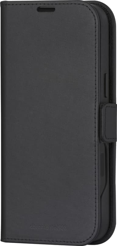 Dbramante1928 Lynge MagSafe iPhone 16 lommebokdeksel (sort)