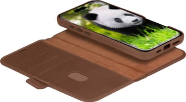 Dbramante1928 Lynge MagSafe iPhone 16 lommebokdeksel (brun)