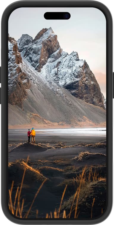 Dbramante1928 Iceland Ultra MS Kickstand iPhone 15 deksel (sort)