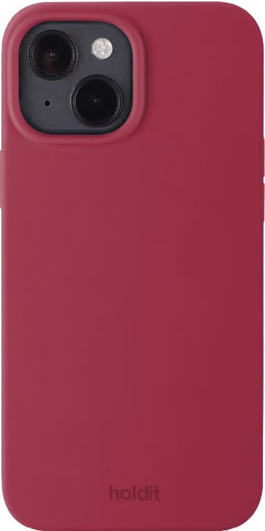 Holdit Silicone iPhone 14/13 deksel (red velvet)
