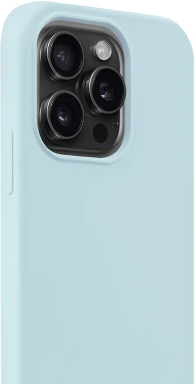 Holdit Silicone iPhone 15 Pro deksel (mineralblå)