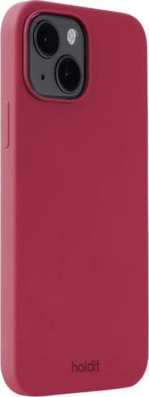 Holdit Silicone iPhone 15 deksel (red velvet)