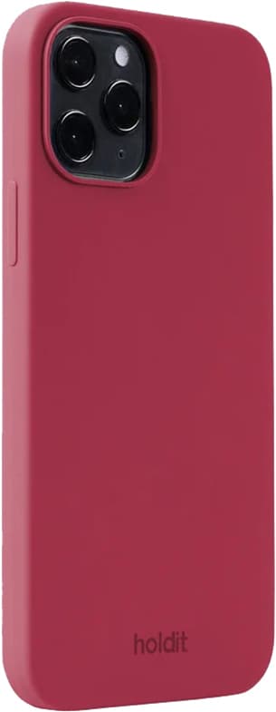 Holdit Silicone iPhone 12/12 Pro deksel (red velvet)