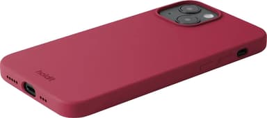Holdit Silicone iPhone 15 deksel (red velvet)