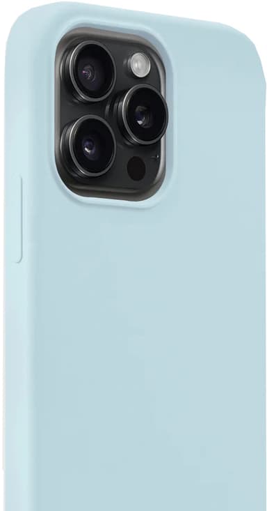 Holdit Silicone iPhone 15 Pro Max deksel (mineralblå)