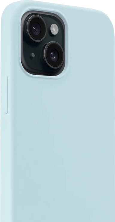 Holdit Silicone iPhone 15 deksel (mineralblå)