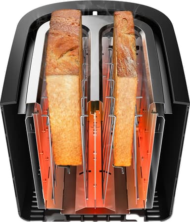 Philips Viva Collection brødrister HD2650/90 (rustfritt stål)