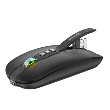 Trådløs Bluetooth Silent Mouse Sort