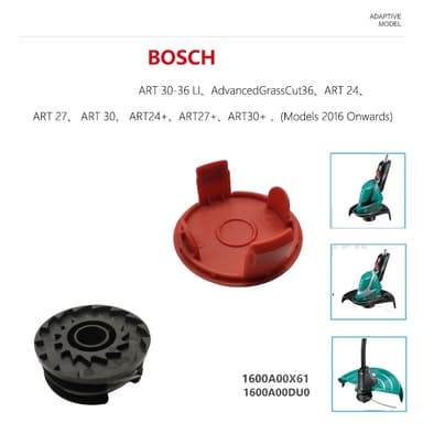 Trådsnelle med trimmersnor for Bosch gresstrimmer