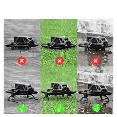 Sammenleggbart stativ Drone Height Extender Landingsutstyr for DJI Avata Sort