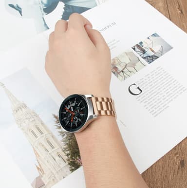 Rem kompatibel med Huawei Watch GT rustfritt stål gull