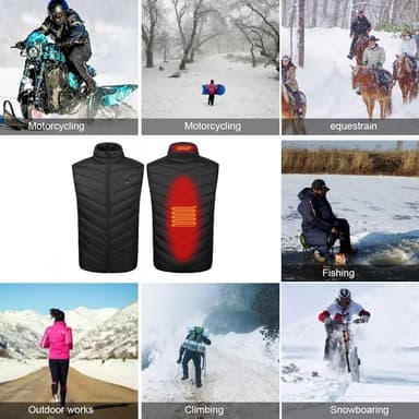 Varm vest Sort L