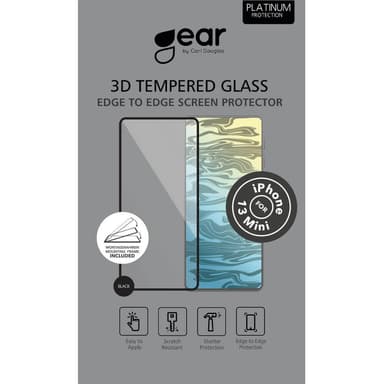 Herdet Glass 3D Full Cover Svart iPhone 13 Mini