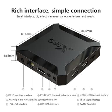 Smart TV-boks Android 10.0 4K 2 GB + 16 GB