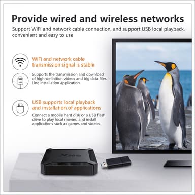 Smart TV-boks Android 10.0 4K 2 GB + 16 GB